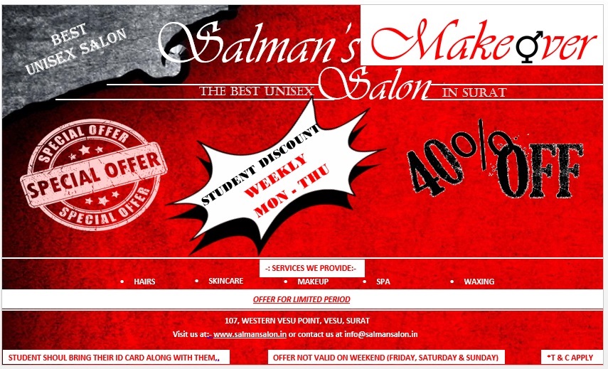 Salman Salon Student Offer